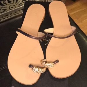 Giuseppe Zanotti Sandal with Crystal Toe